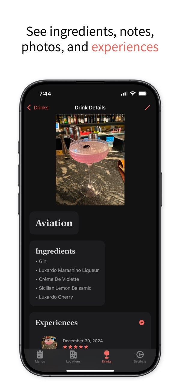 Cocktail Menus screenshot 3